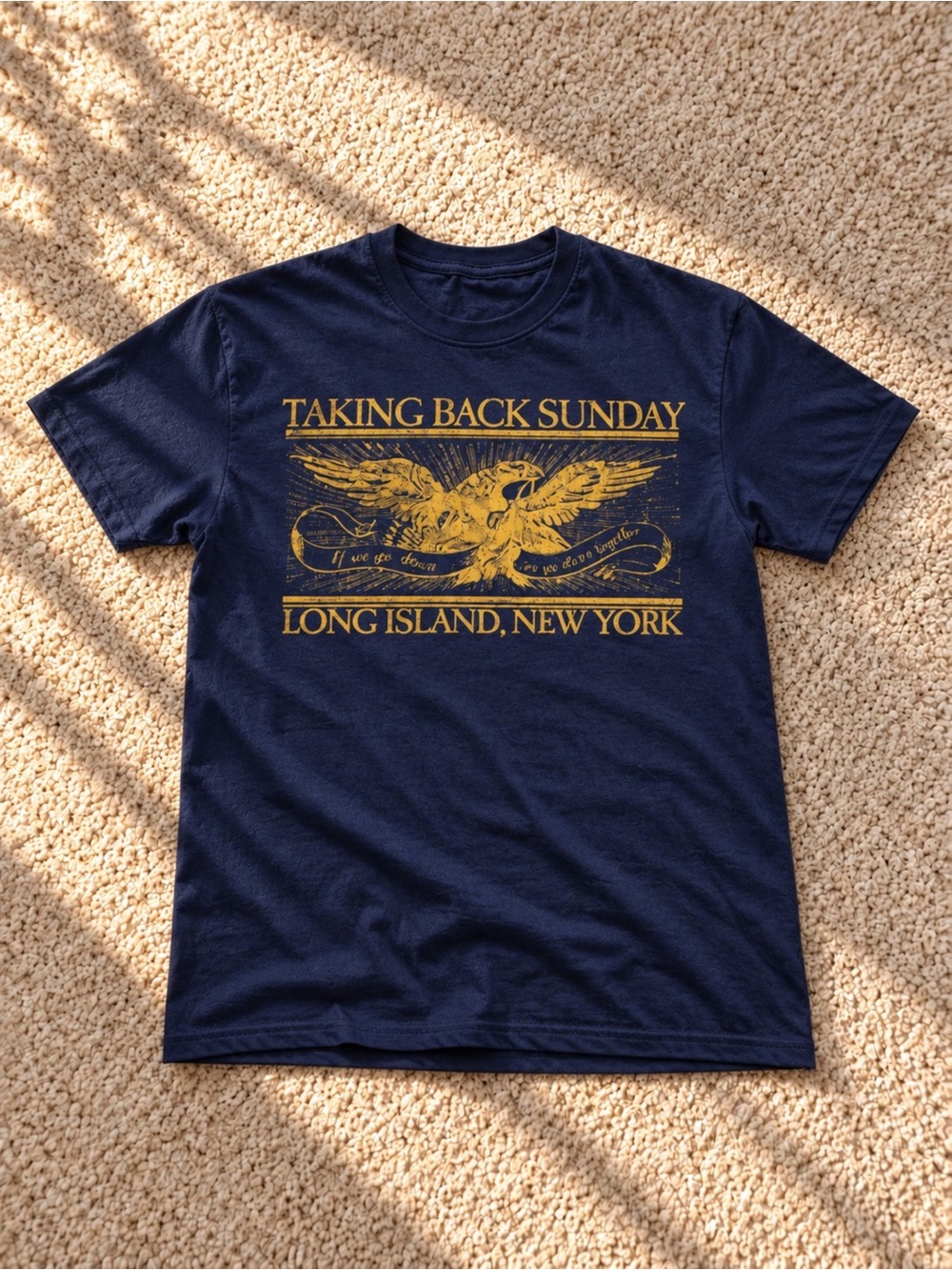 Taking Back Sunday Long Island New York Graphic T-Shirt Navy Unisex
